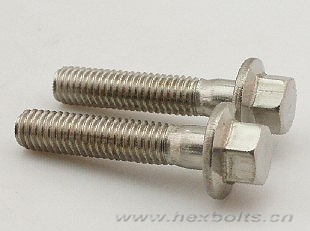 2pcs M10x45mm Partially Thread Carbon Steel Hex Non-Serrated Flange Bolts Screws 
